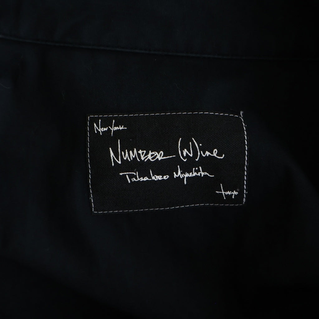 NUMBER (N)INE(ナンバーナイン) 07AW ARCHIVE LOVE GOD MURDER期 アーカイブ タイガー刺繍 ウエスタン長袖シャツ ブラック FN07-NS014C