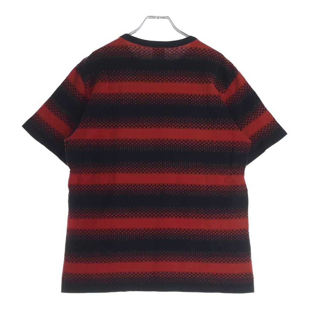 NUMBER (N)INE(ナンバーナイン) 03SS ARCHIVE KURT期 アーカイブ ハートクロスボーダー クルーネック半袖Tシャツ カットソー ブラック/レッド