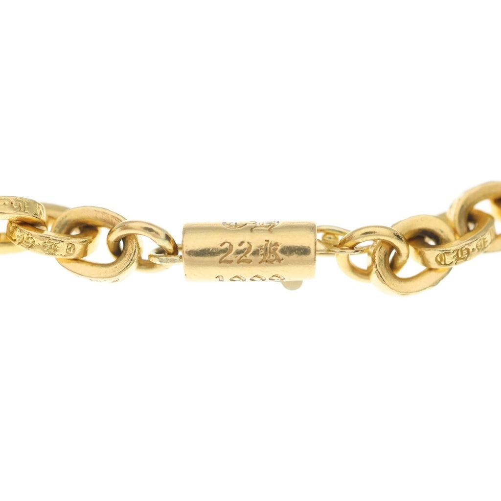CHROME HEARTS(クロムハーツ) 22K PAPER CHAIN ペーパーチェーン ブレスレット ゴールド BCA025