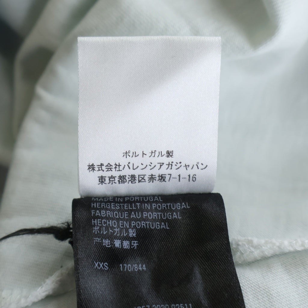 BALENCIAGA(バレンシアガ) 21SS Caps Destroyed Hoodie キャップス デストロイ加工プルオーバーパーカー フーディー ブルー 659403 TKVB6