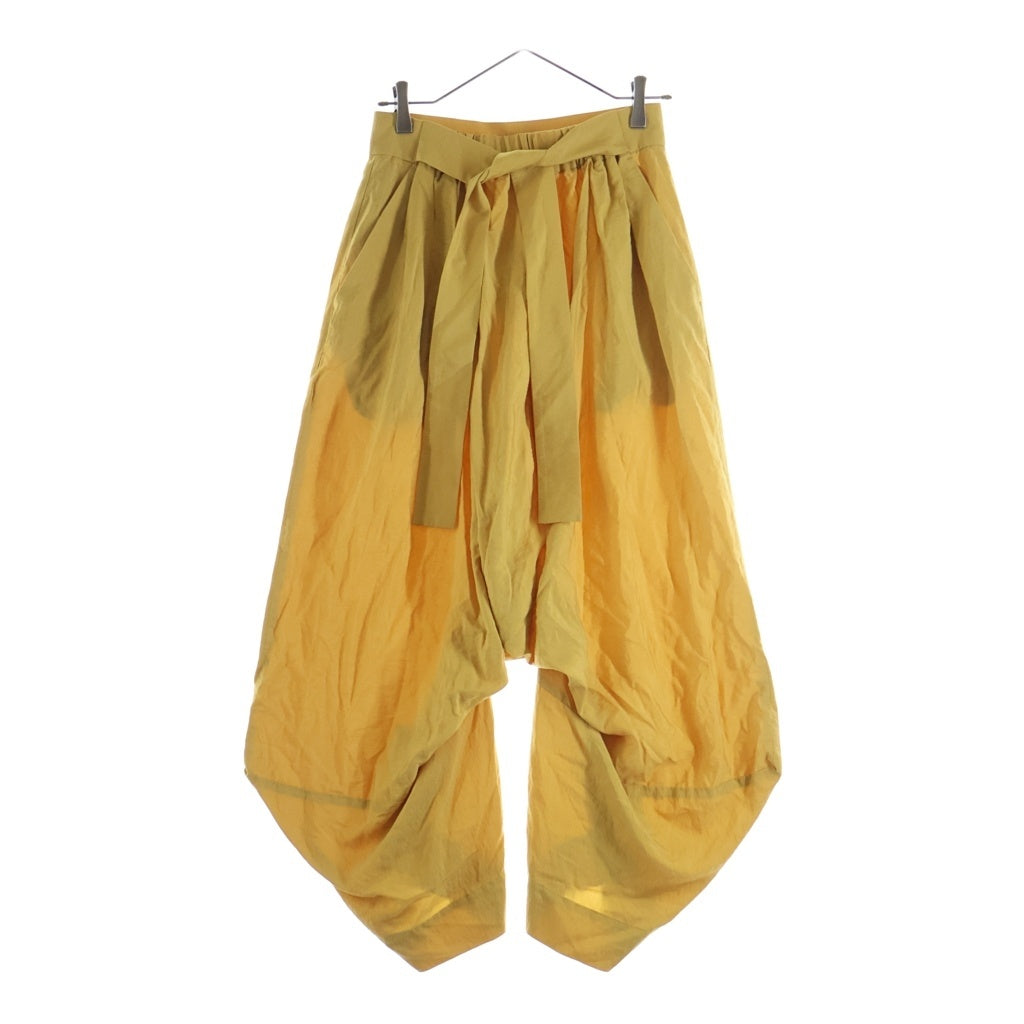 Vivienne Westwood Red Label(ヴィヴィアンウエストウッドレッドレーベル) リボンベルト レーヨン 変形サルエルパンツ イエロー レディース 16-12-701016