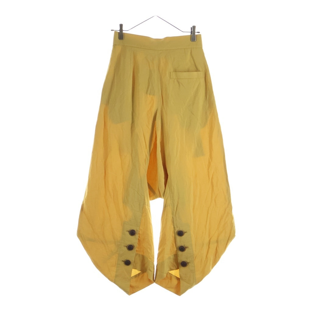Vivienne Westwood Red Label(ヴィヴィアンウエストウッドレッドレーベル) リボンベルト レーヨン 変形サルエルパンツ イエロー レディース 16-12-701016