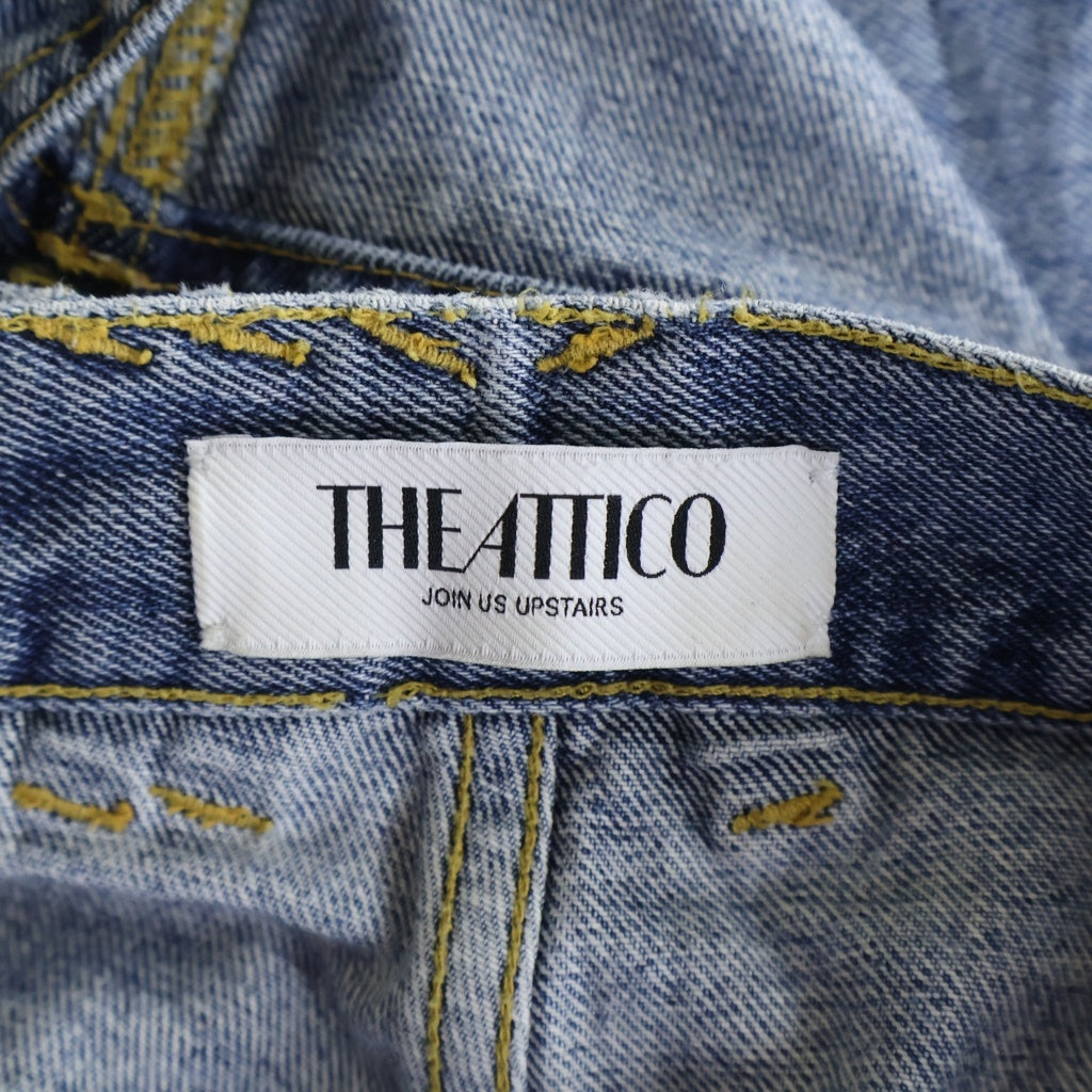 THE ATTICO(ジ・アティコ) CUT OF LONG DENIM PANTS カットオフロングデニムパンツ レディース インディゴ 251wcp00277