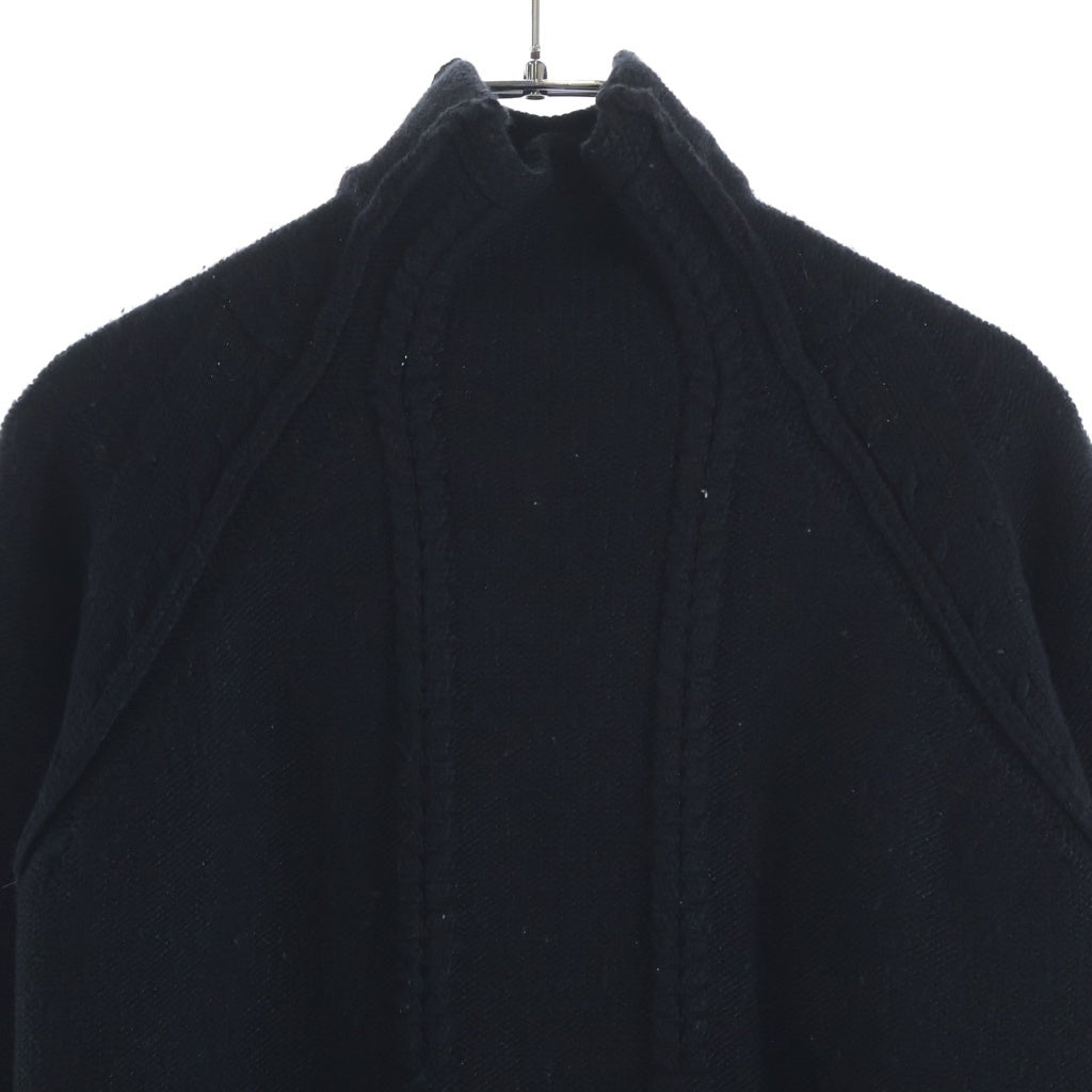 RAF SIMONS(ラフシモンズ) 07AW ARCHIVE メタリックアーマー ハイネック プルオーバー ニットセーターブラック