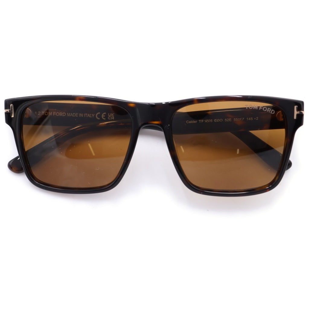 TOM FORD(トムフォード) CALDER スクエアフレーム カラーレンズ サングラス メガネ ブラウン TF1205