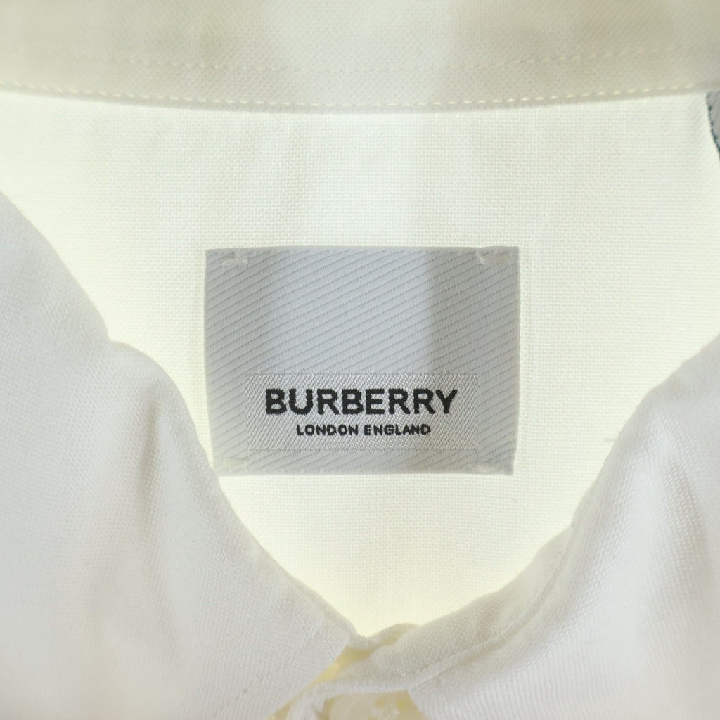 BURBERRY(バーバリー) 20SS Horseferry ホースフェリー ロゴプリント 長袖シャツ ホワイト 8023776