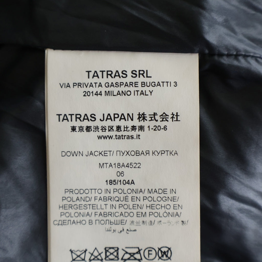 TATRAS(タトラス) 18AW SABBIA サビア アーム切替 フーデッドダウンジャケット ブラック MTA18A4522