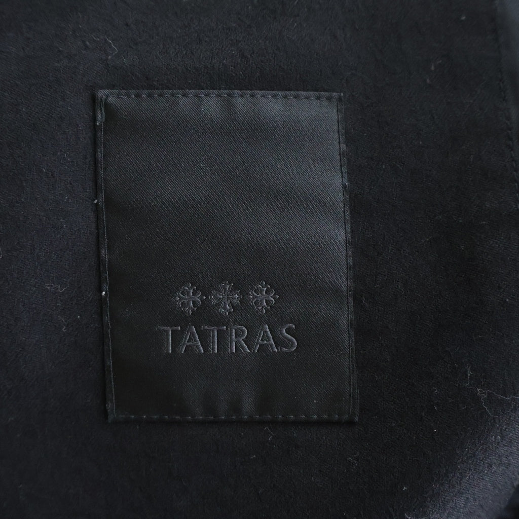 TATRAS(タトラス) 19AW ZOLDO ゾルド ナイロン切替 ファーフーデッドダウンジャケット ブラック MTK19A4136
