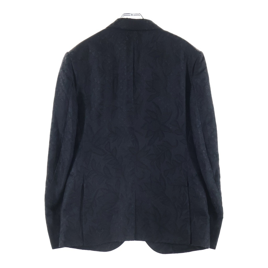 LOUIS VUITTON(ルイヴィトン) 24SS モノグラム総柄 シングルテーラードジャケット ブラック RM241F ZD0 HQFJ4E