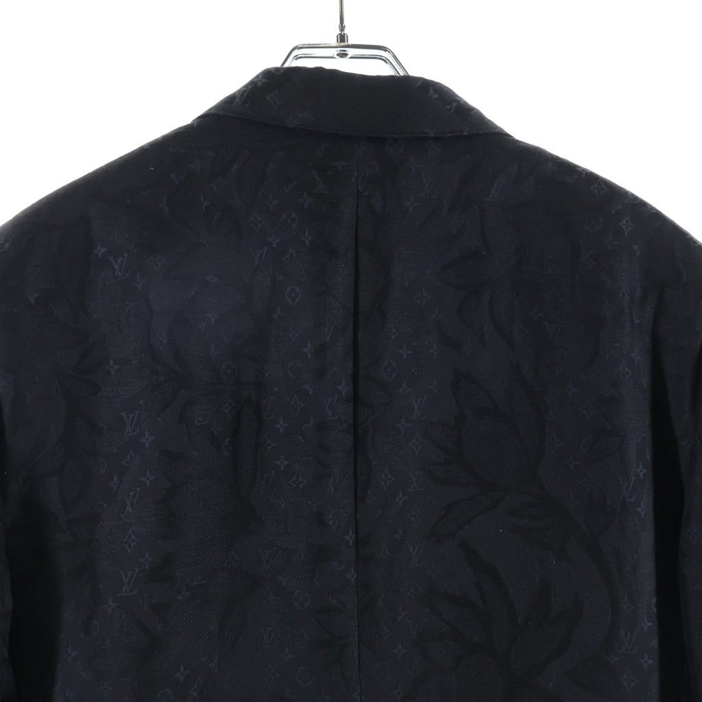 LOUIS VUITTON(ルイヴィトン) 24SS モノグラム総柄 シングルテーラードジャケット ブラック RM241F ZD0 HQFJ4E