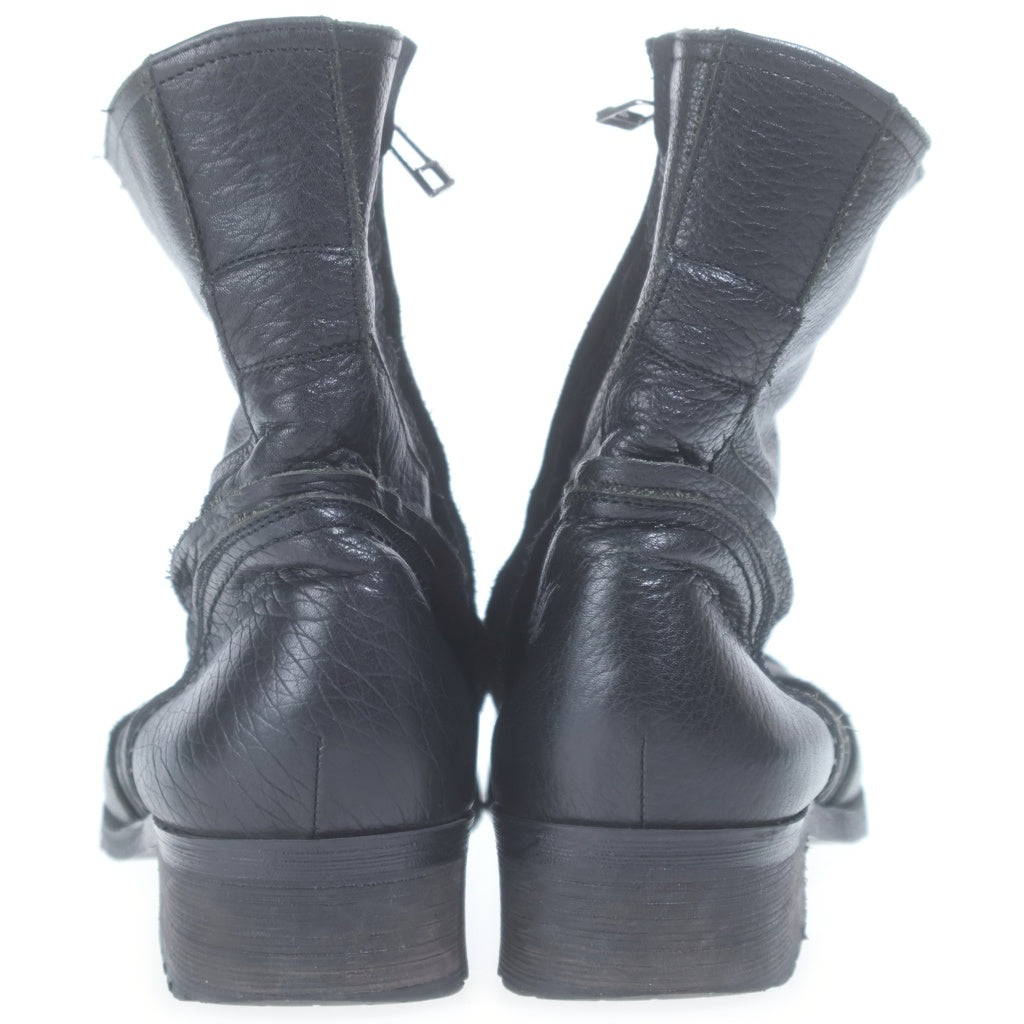 5351 POUR LES HOMMES(5351プールオム) SIDE ZIP LACE UP BOOTS サイドジップ レースアップ ブーツ ブラック