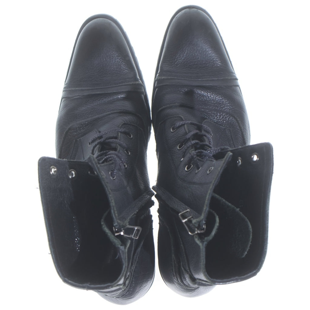 5351 POUR LES HOMMES(5351プールオム) SIDE ZIP LACE UP BOOTS サイドジップ レースアップ ブーツ ブラック