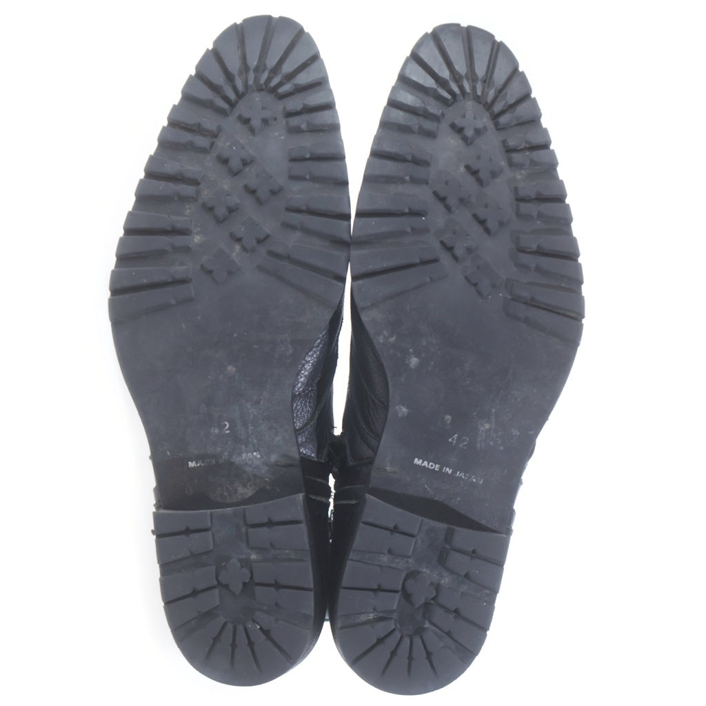 5351 POUR LES HOMMES(5351プールオム) SIDE ZIP LACE UP BOOTS サイドジップ レースアップ ブーツ ブラック