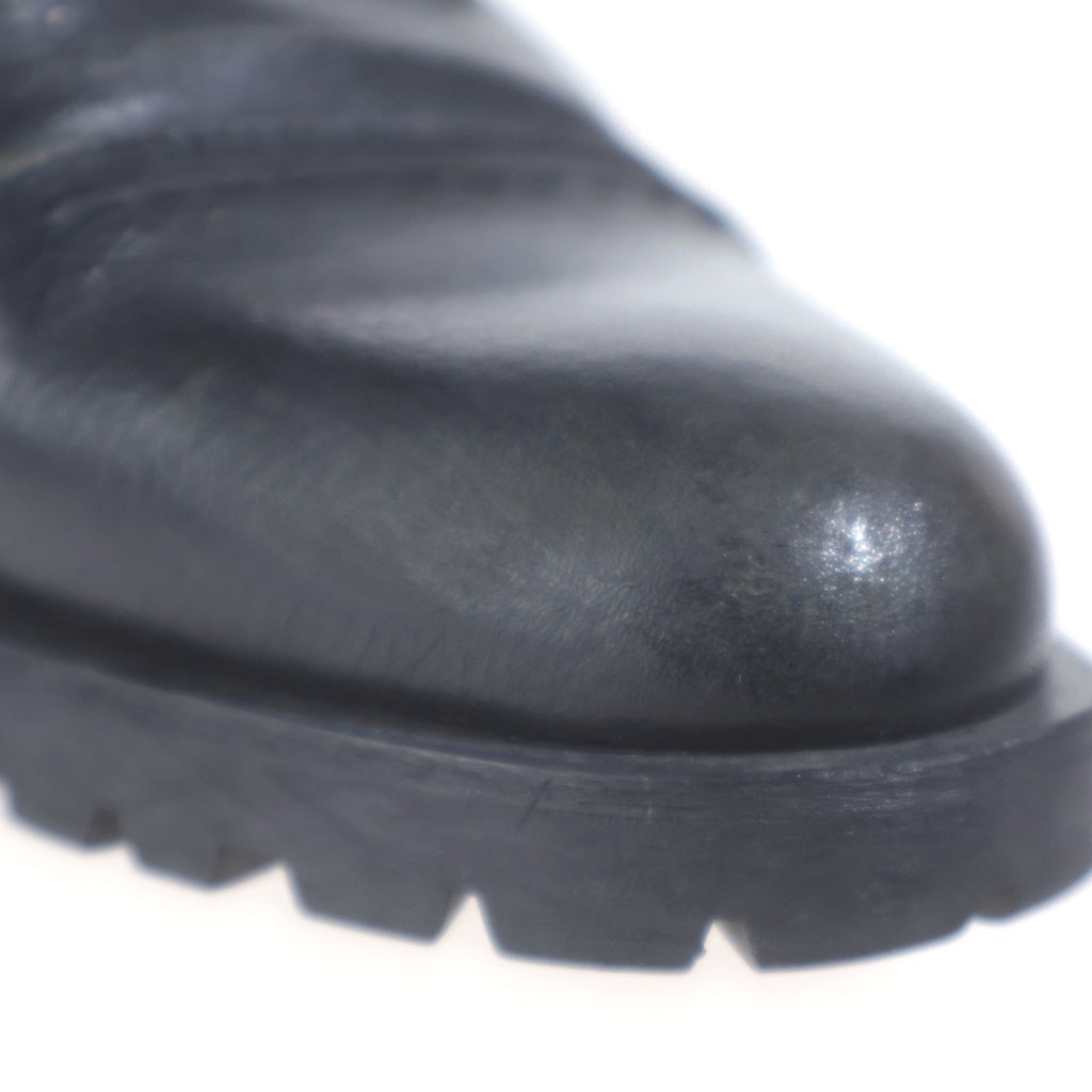 5351 POUR LES HOMMES(5351プールオム) SIDE ZIP LACE UP BOOTS サイドジップ レースアップ ブーツ ブラック