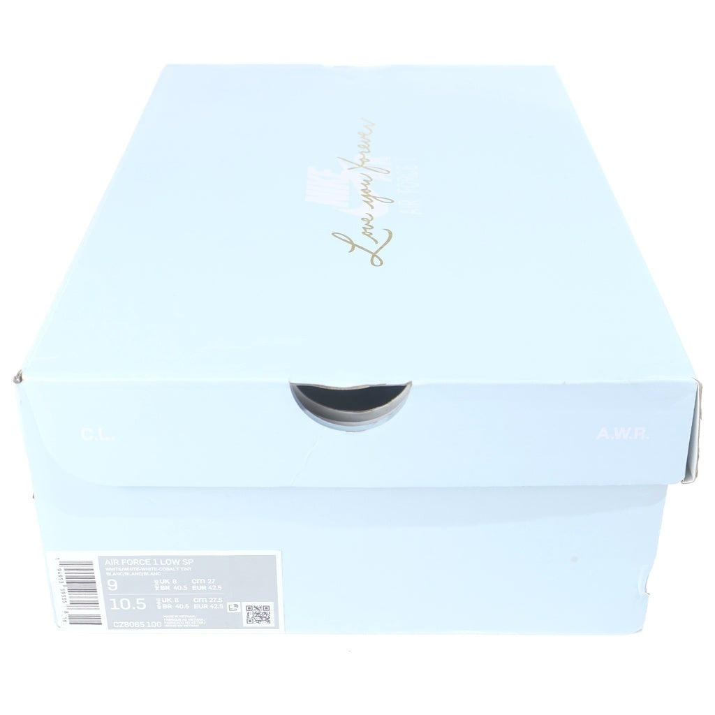 NIKE(ナイキ) ×DRAKE NOCTA AIR FORCE 1 LOW LOVE YOU FORVER ドレイク ノクタ エアフォース1 ローカットスニーカー ホワイト US9/27.0cm CZ8065-100