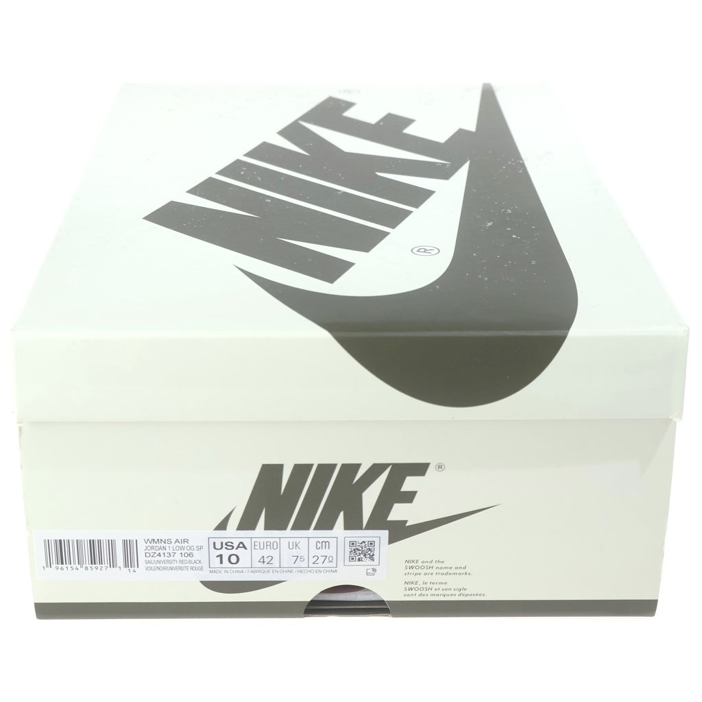 NIKE(ナイキ) ×TRAVIS SCOTT WMNS AIR JORDAN 1 LOW OG MEDIUM OLIVE トラヴィススコット ウィメンズ エアジョーダン1 ミディアム オリーブ ローカットスニーカー US10/27.0cm DZ4137-106