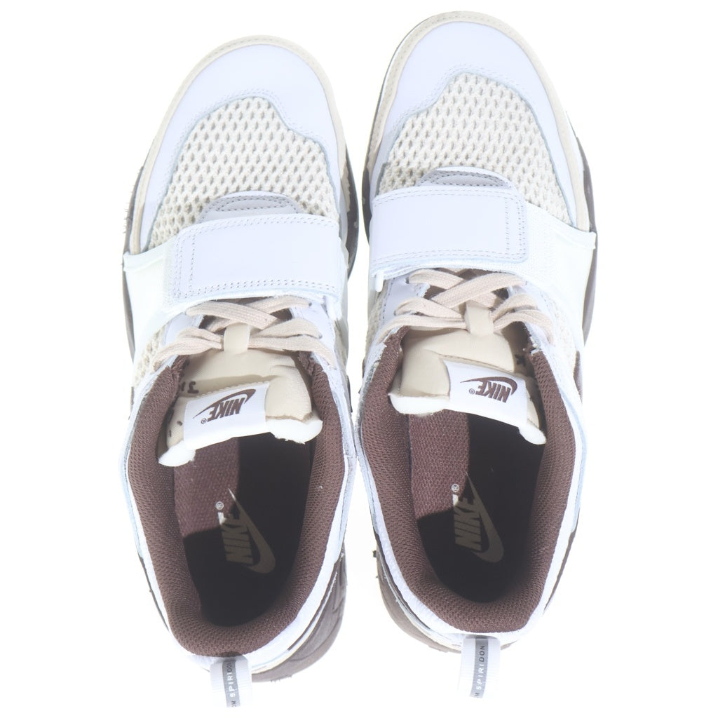 NIKE(ナイキ) ×TRAVIS SCOTT ZOOM FIELD JAXX トラヴィススコット ズーム フィールド ジャックス ローカットスニーカー ブラウン/ホワイト US9/27.0cm HQ3073-100