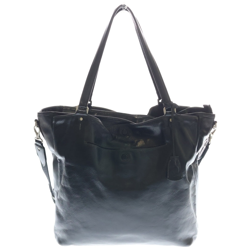 ANIARY(アニアリー) 2WAY LEATHER SHOULDER BAG 2ウェイ レザーショルダーバッグ ブラック