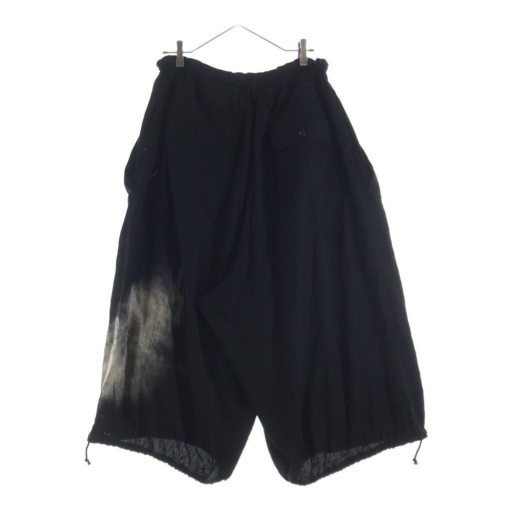 Y's(ワイズ) 26SS Y FLAP POCKET ELASTIC WAIST PANTS フラップ ポケット エラスティック ウエスト イージーパンツ レディース ブラック YQ-P06-226