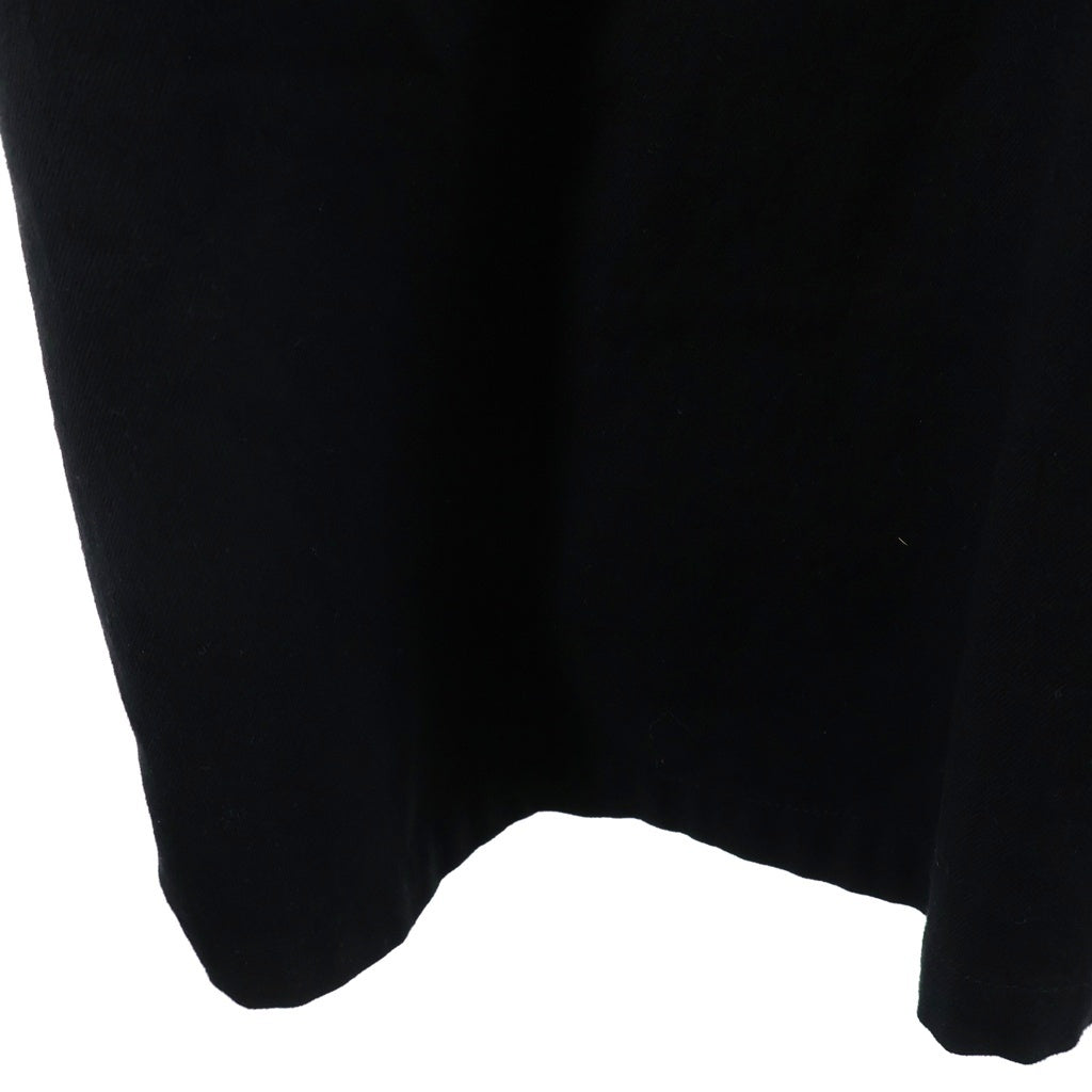 Y's(ワイズ) CROSS WEAVE GABARDINE SHIRRING SHOULDER STRAP DRESS クロス ウィーブ ショルダーストラップ ドレス ワンピース レディース ブラック YK-D18-010