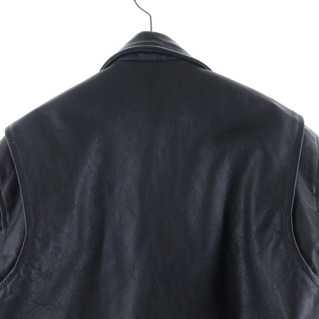 HORN WORKS(ホーンワークス) DOUBLE RIDERS JACKET ダブルライダースジャケット レザーブルゾン ブラック