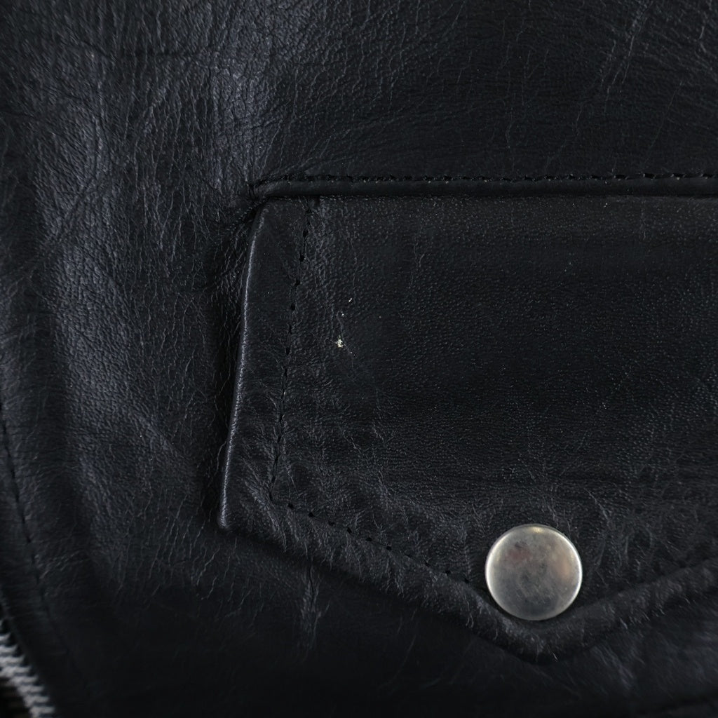 HORN WORKS(ホーンワークス) DOUBLE RIDERS JACKET ダブルライダースジャケット レザーブルゾン ブラック