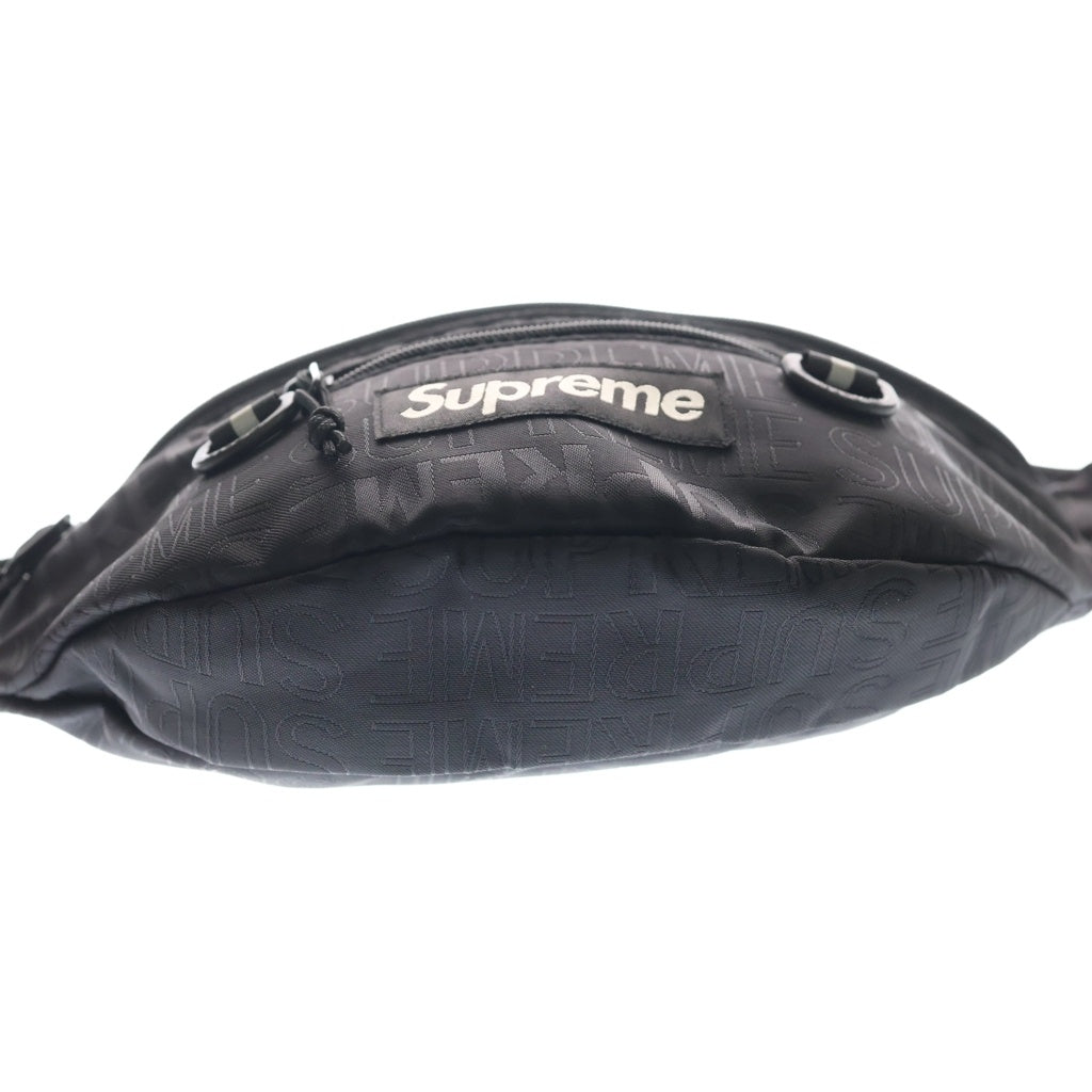 SUPREME(シュプリーム) 19SS WAIST BAG ウエストポーチバッグ 総柄デザイン ボックスロゴ ブラック