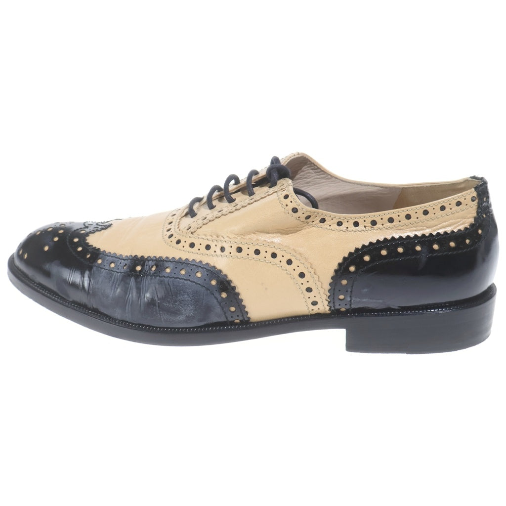 CHANEL(シャネル) 96AW CC SPECTATOR OXFORDS ウィングチップ オックスフォード レースアップレザーシューズ レディース ベージュ/ブラック