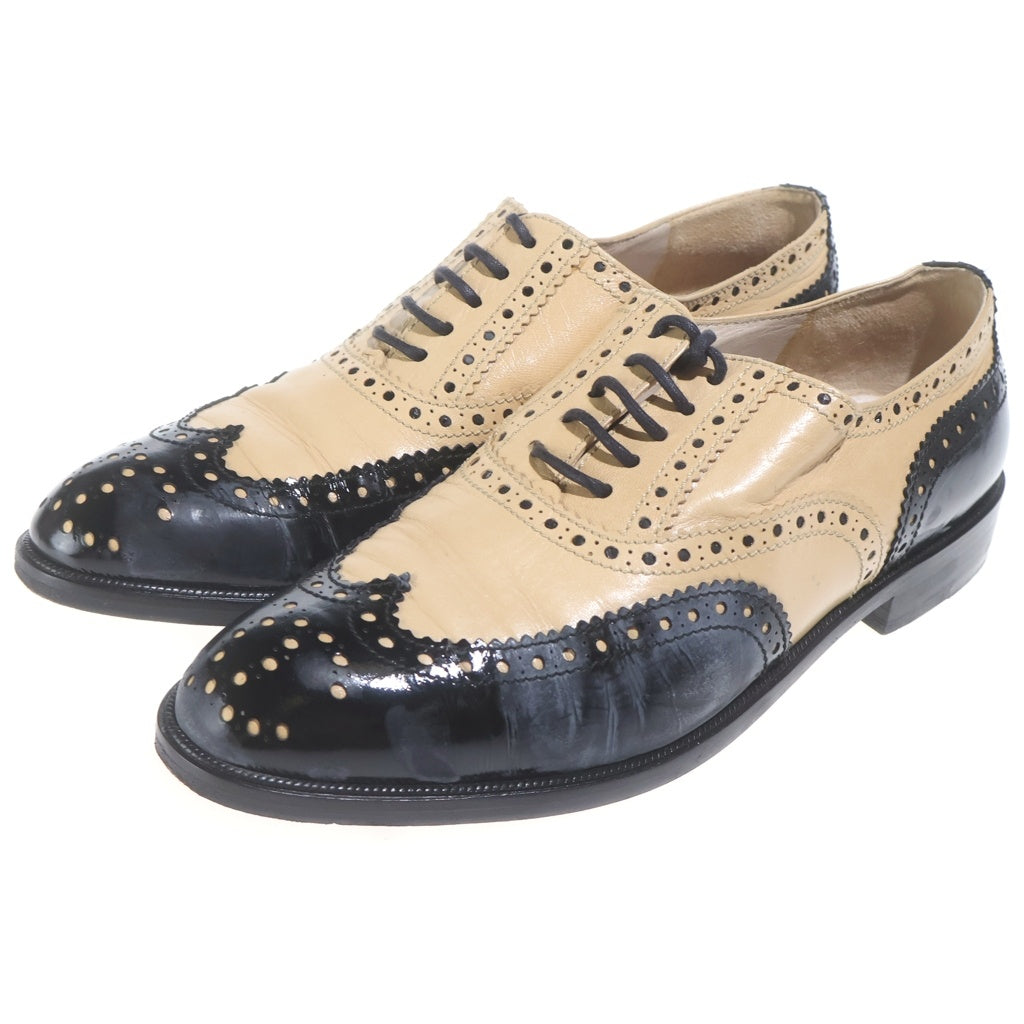 CHANEL(シャネル) 96AW CC SPECTATOR OXFORDS ウィングチップ オックスフォード レースアップレザーシューズ レディース ベージュ/ブラック