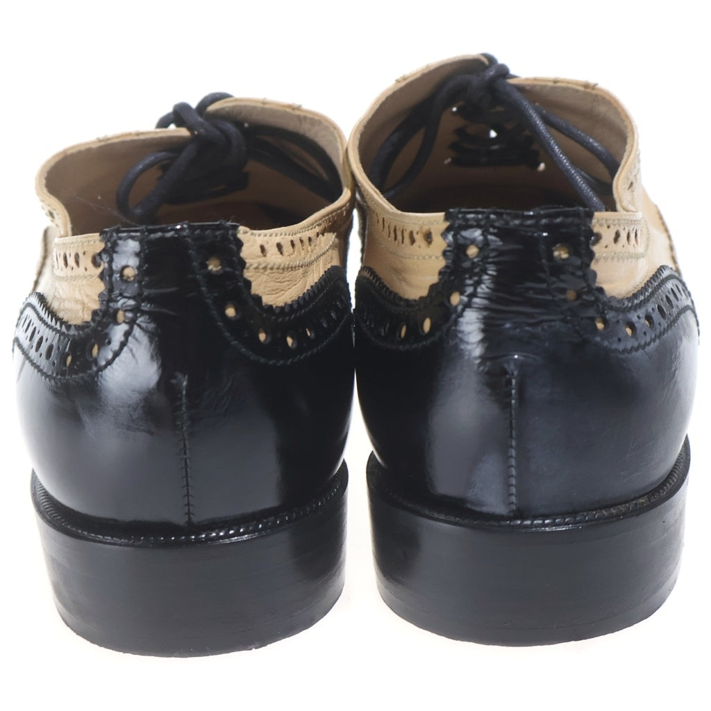 CHANEL(シャネル) 96AW CC SPECTATOR OXFORDS ウィングチップ オックスフォード レースアップレザーシューズ レディース ベージュ/ブラック