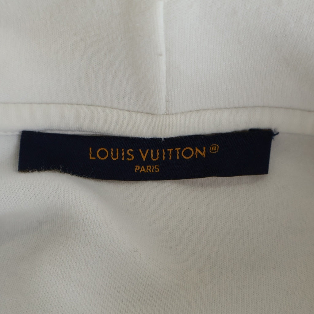 LOUIS VUITTON(ルイヴィトン) 24SS パールコード エンブロイダードジャージーフーディ スウェットプルオーバーパーカー ホワイト RM241 CFJ HQY87W