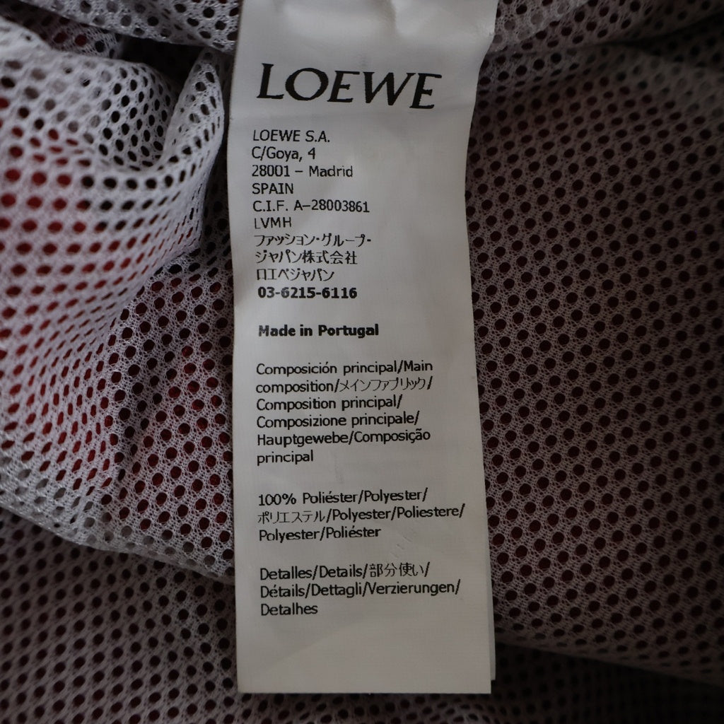 LOEWE(ロエベ) アナグラムエンブロイダリー サイドライン ドローストリング トラックショーツ ハーフパンツ レッド S359Y04XC3