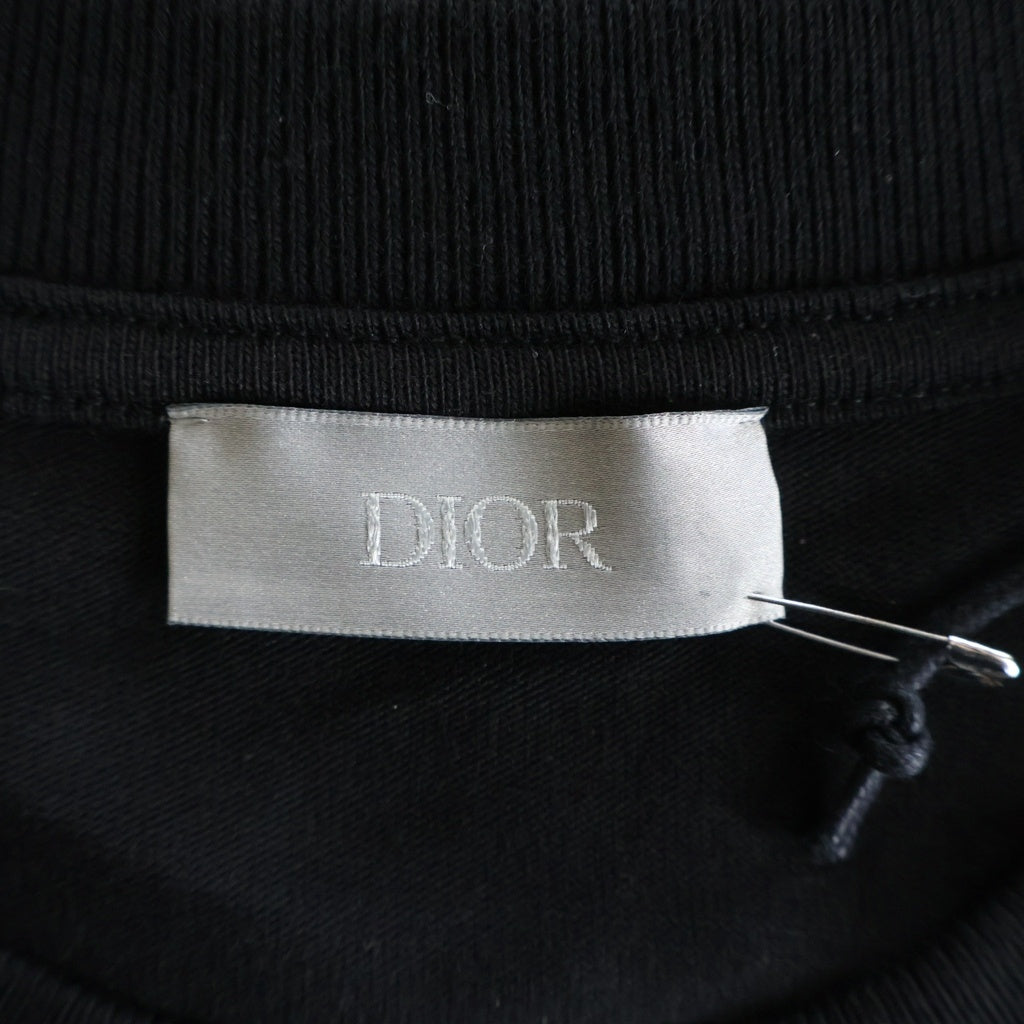 Christian Dior(クリスチャンディオール) 24AW CHRISTIAN DIOR COUTURE クリスチャン ディオール クチュール ロゴプリント クルーネック半袖Tシャツ カットソー ブラック 443J696A0554