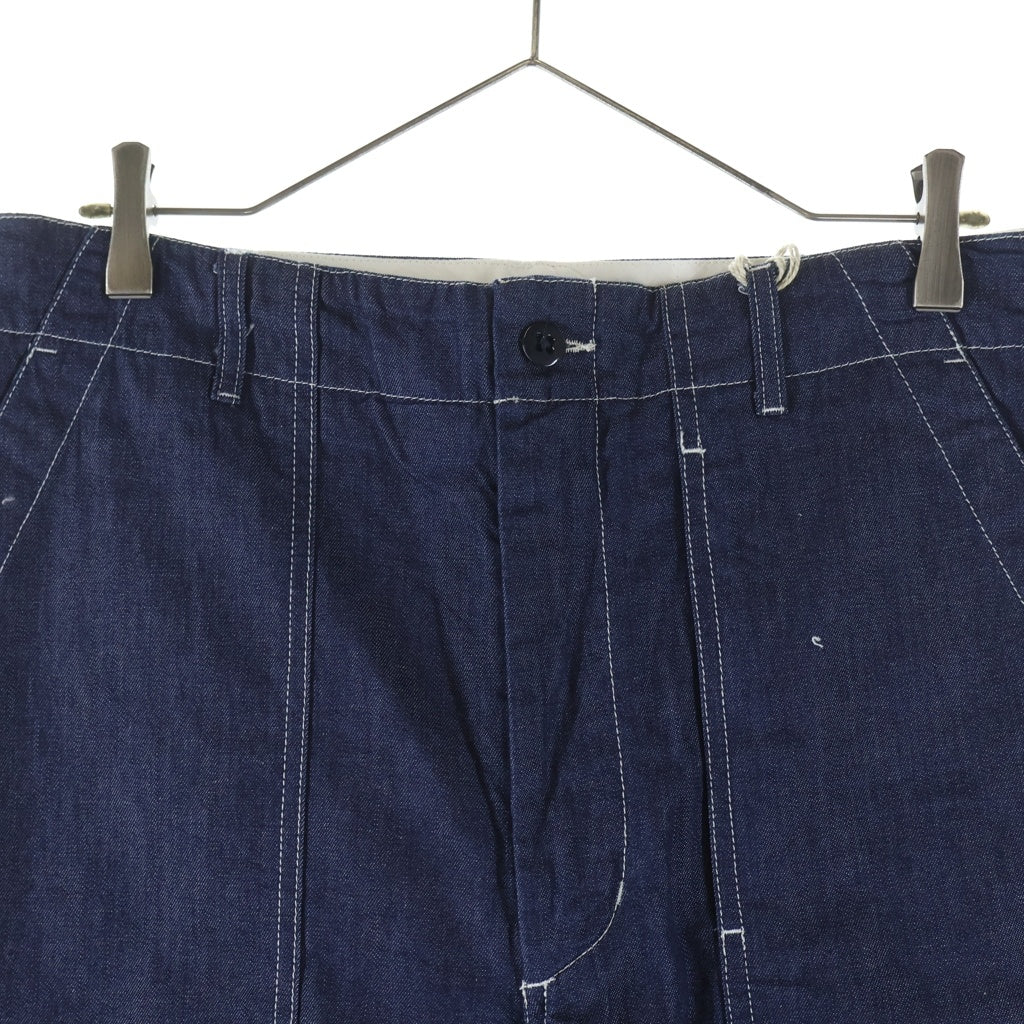 Engineered Garments(エンジニアド ガーメンツ) フロントポケット ステッチ ジップフライ デニム ワイドパンツ インディゴ 55-04-41-04008-TN