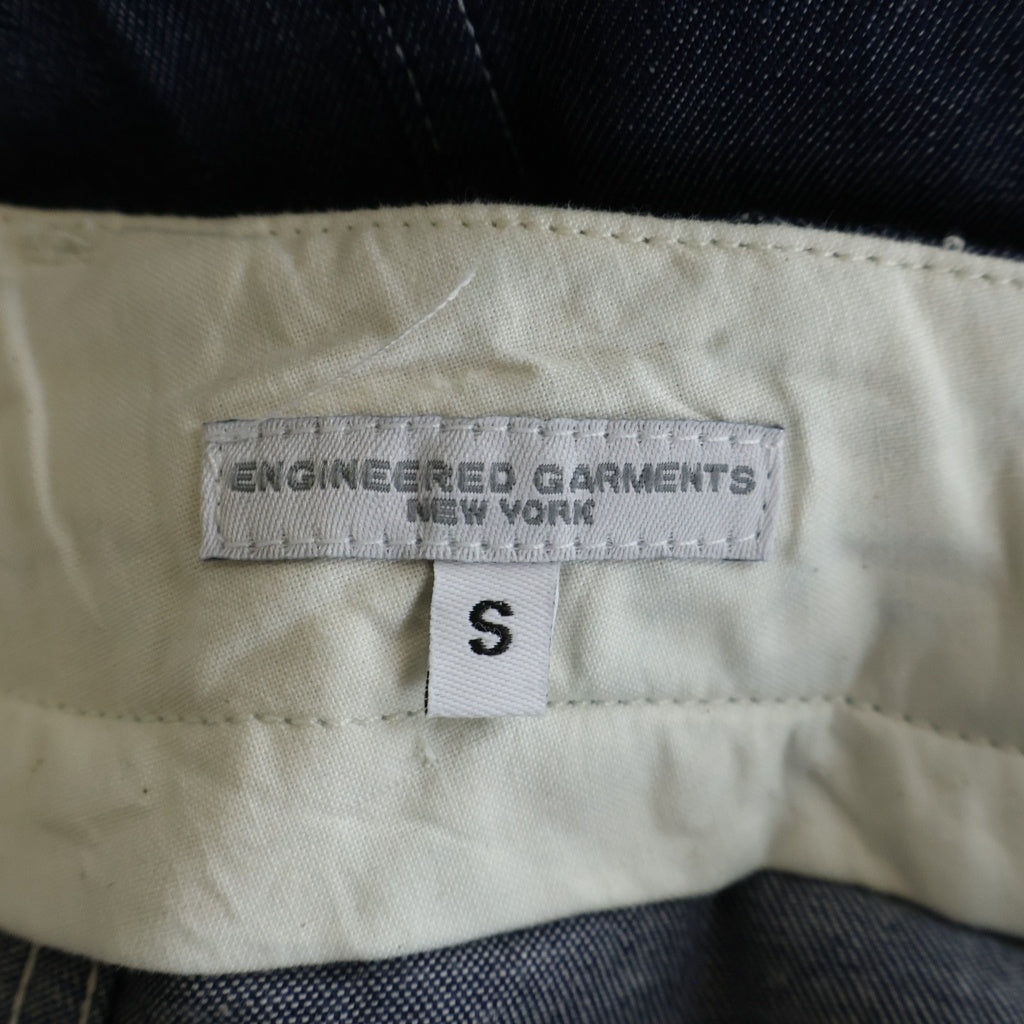 Engineered Garments(エンジニアド ガーメンツ) フロントポケット ステッチ ジップフライ デニム ワイドパンツ インディゴ 55-04-41-04008-TN