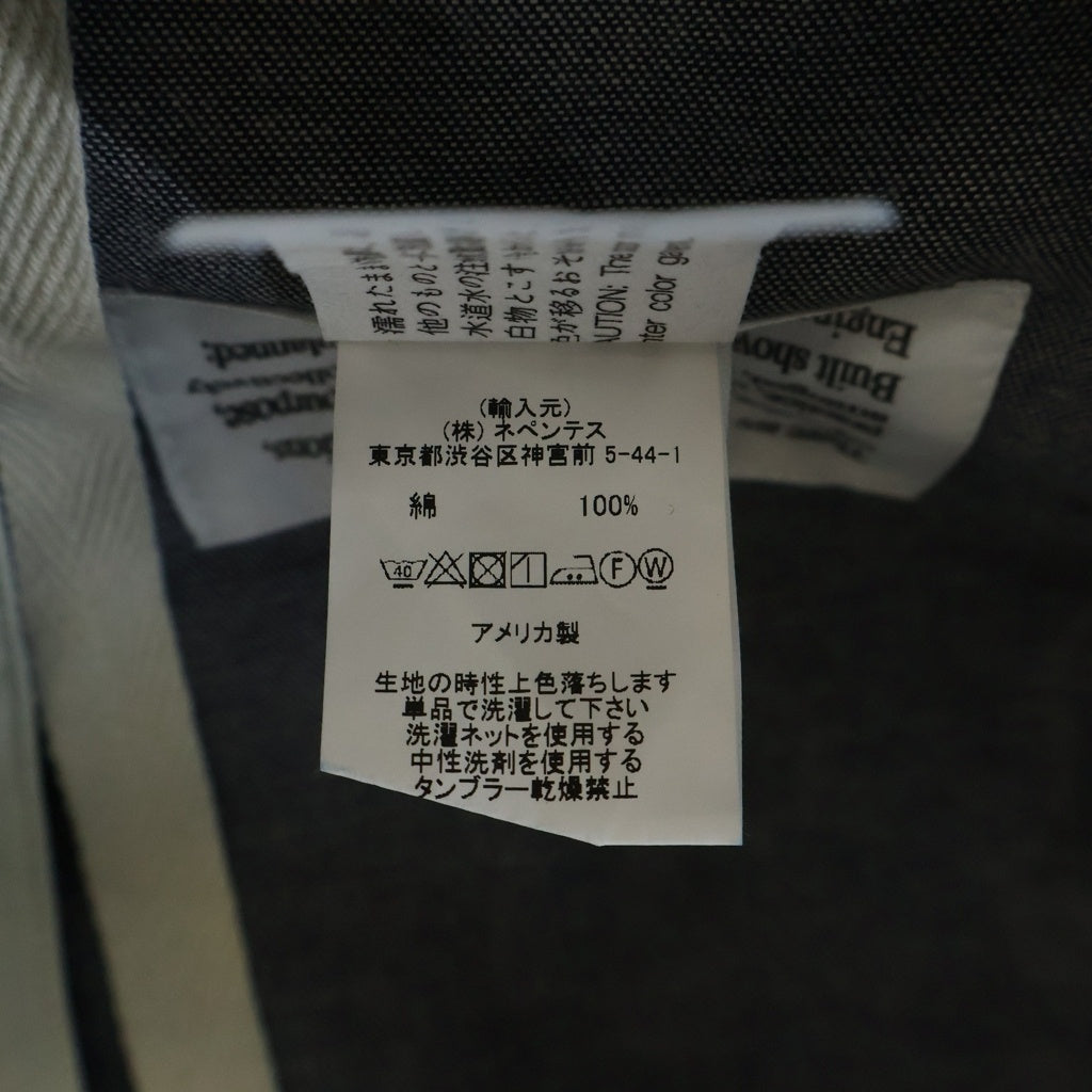 Engineered Garments(エンジニアド ガーメンツ) フロントポケット ステッチ ジップフライ デニム ワイドパンツ インディゴ 55-04-41-04008-TN