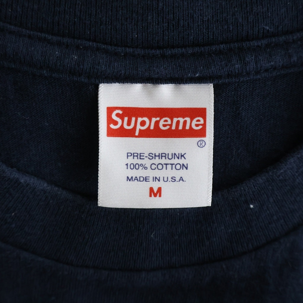 SUPREME(シュプリーム) 20AW Cross Box Logo Tee クロス ボックスロゴ クルーネック半袖Tシャツ カットソー ネイビー