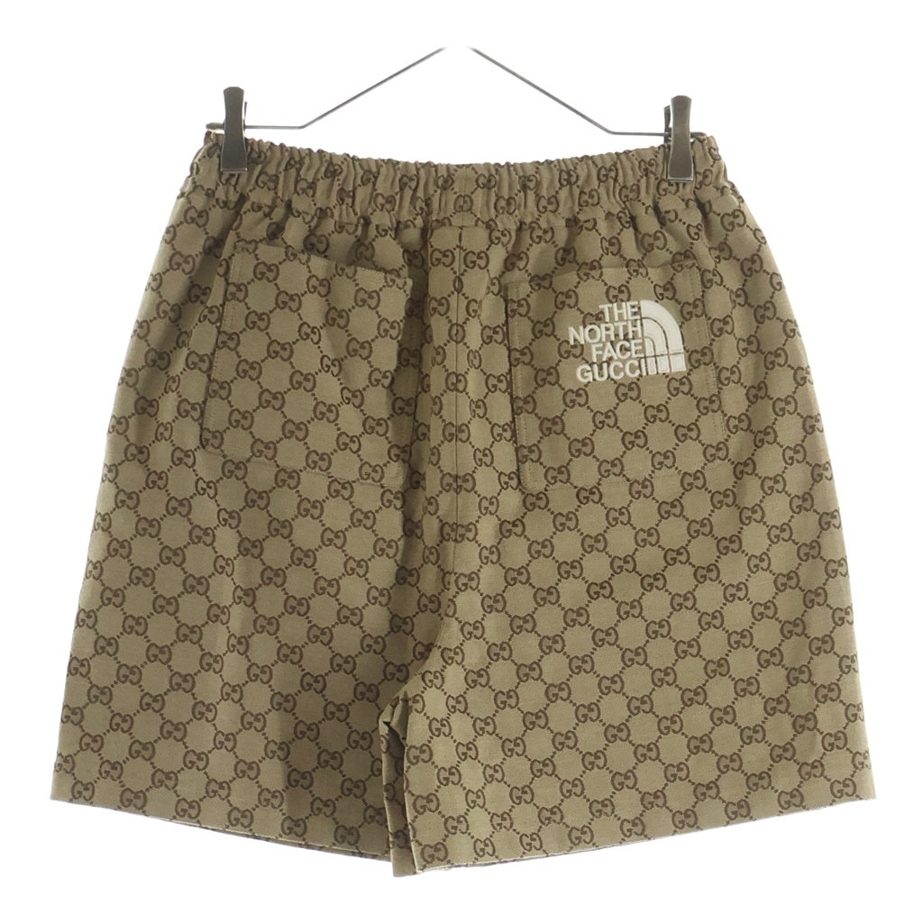 GUCCI(グッチ) 21SS ×THE NORTH FACE ザノースフェイス GGジャガード イージーハーフパンツ ショーツ ベージュ 644586 XJDB9