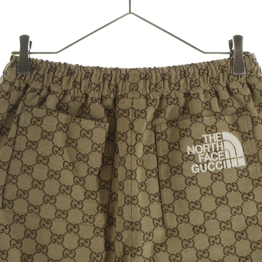 GUCCI(グッチ) 21SS ×THE NORTH FACE ザノースフェイス GGジャガード イージーハーフパンツ ショーツ ベージュ 644586 XJDB9