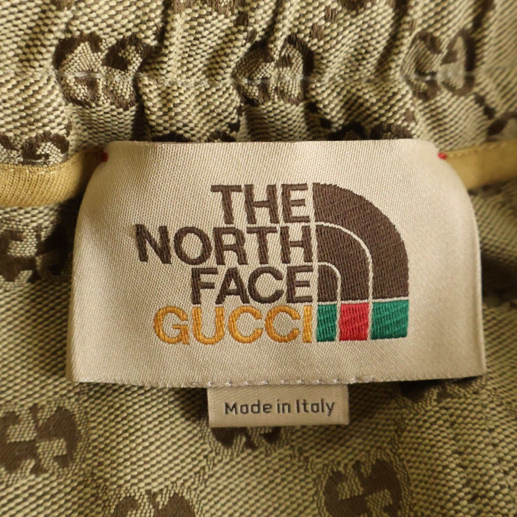 GUCCI(グッチ) 21SS ×THE NORTH FACE ザノースフェイス GGジャガード イージーハーフパンツ ショーツ ベージュ 644586 XJDB9