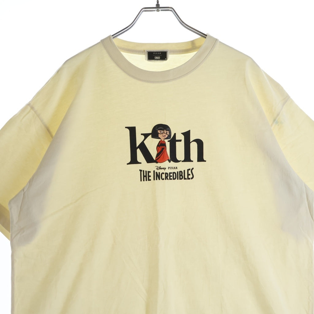 KITH(キス) ×DISNEY PIXAR EDNA MODE VINTAGE TEE SANDRIFT ディズニー ピクサー エドナモード サンドリフト クルーネック半袖Tシャツ カットソー ベージュ