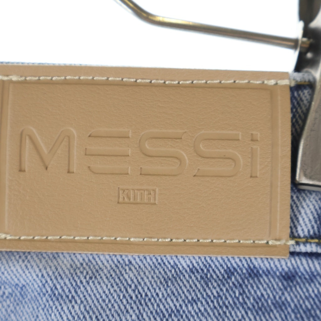 KITH(キス) ×ADIDAS MESSI FOOTBALL DENIM SHORT アディダス メッシ フットボール デニムショーツ ハーフパンツ インディゴ KU4246