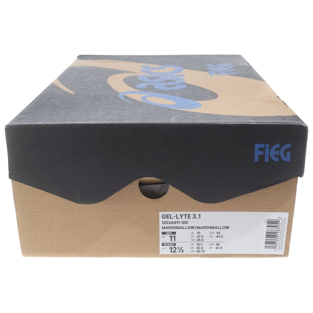 ASICS(アシックス) ×KITH RONNIE FIEG GEL LYTE 3.1 FRANCE キス ロニーファイグ ゲルライト ローカットスニーカー ホワイト US11/28.5cm 1203A911-100