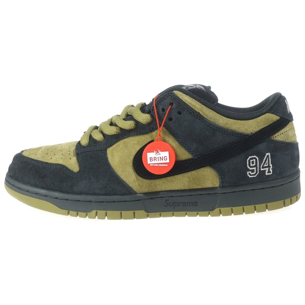 NIKE SB(ナイキエスビー) 25AW ×SUPREME DUNK LOW CAMPER GREEN シュプリーム アジア限定 ダンク キャンパー ローカットスニーカー グリーン/ブラック US10.5/28.5cm HQ8487-300