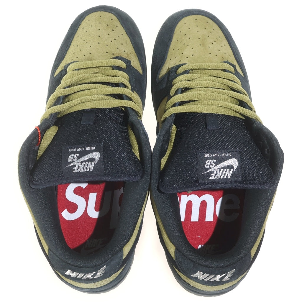 NIKE SB(ナイキエスビー) 25AW ×SUPREME DUNK LOW CAMPER GREEN シュプリーム アジア限定 ダンク キャンパー ローカットスニーカー グリーン/ブラック US10.5/28.5cm HQ8487-300