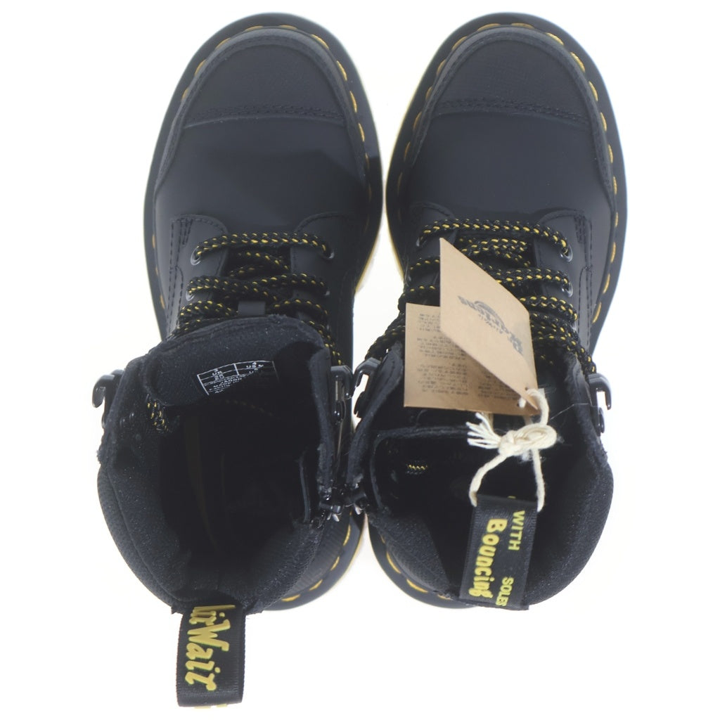 Dr.Martens(ドクターマーチン) JADON TECH ジェイドン テック クリアラバーソール サイドジップ 厚底ブーツ レディース ブラック/イエロー UK3
