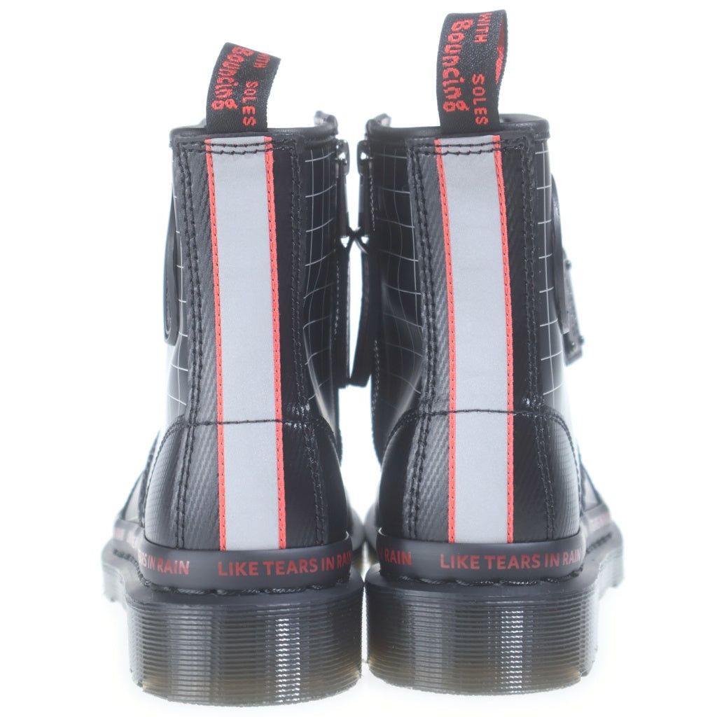 Dr.Martens(ドクターマーチン) ×WARNER BROS 1460 BLADE RUNNER ワーナーブラザーズ ブレードランナー 8ホール サイドジップ ブーツ レディース ブラック/レッド UK3 31748001