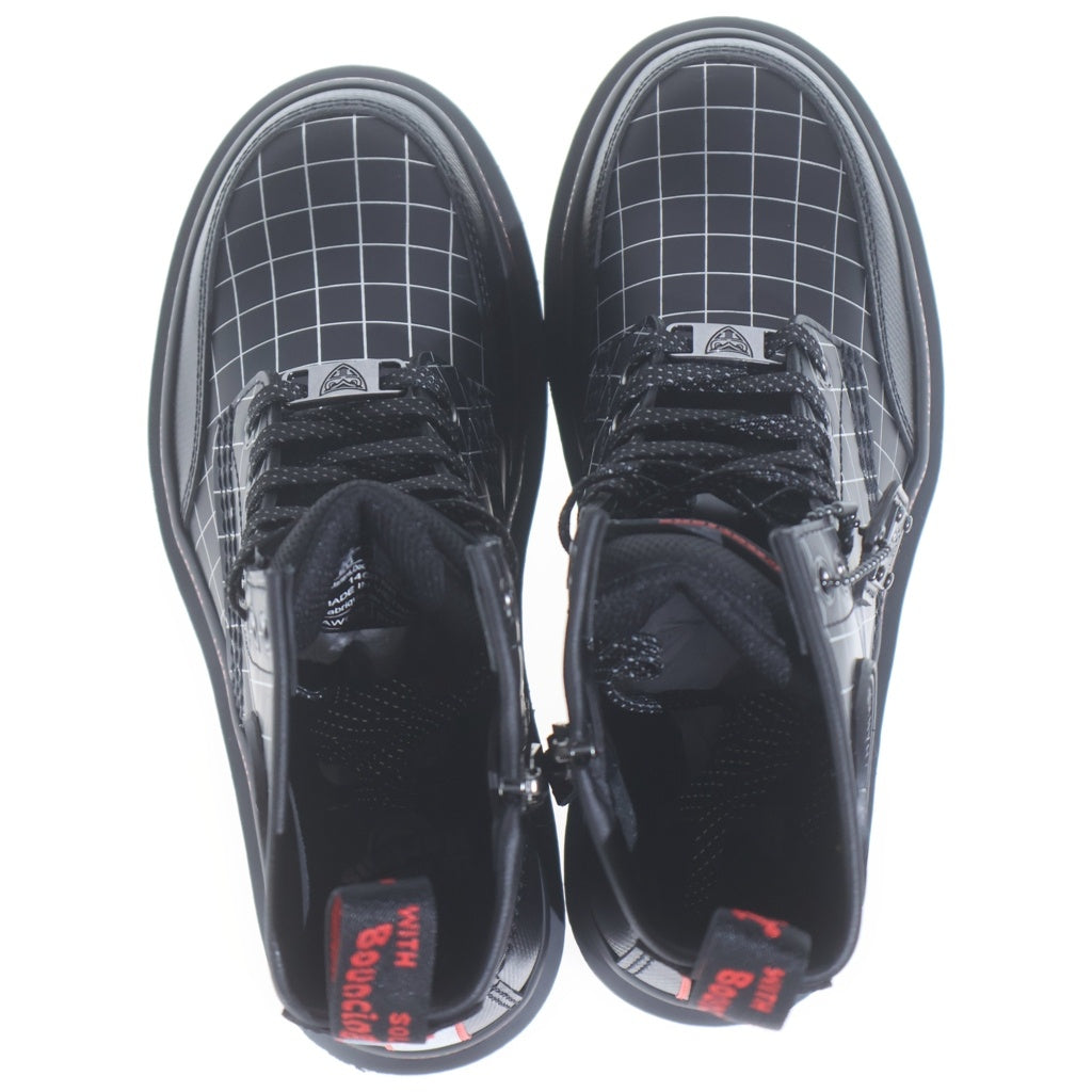 Dr.Martens(ドクターマーチン) ×WARNER BROS 1460 BLADE RUNNER ワーナーブラザーズ ブレードランナー 8ホール サイドジップ ブーツ レディース ブラック/レッド UK3 31748001