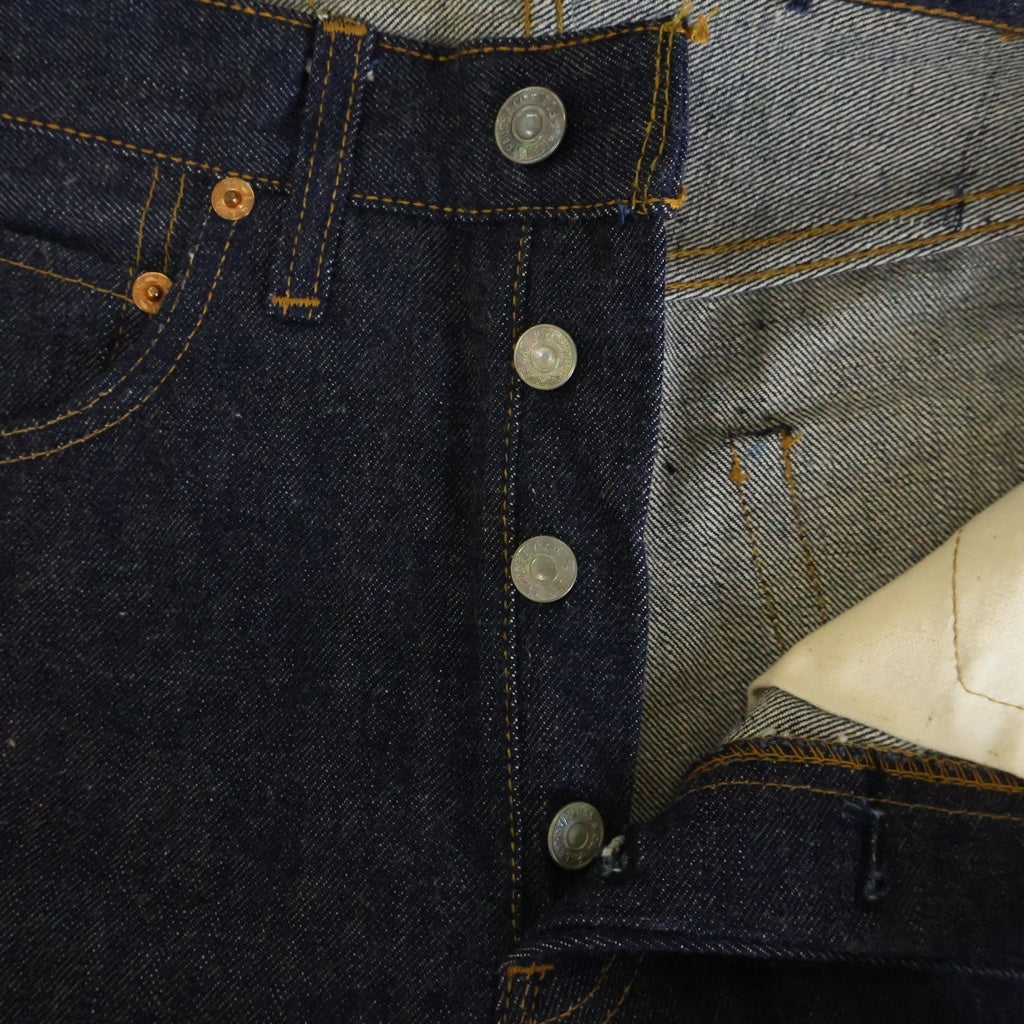 Levi's(リーバイス) 60S-70S VINTAGE 501 BIG E 後期 DEADSTOCK ボタン裏6 平行ステッチ デッドストック フラッシャー付き ヴィンテージ デニムパンツ インディゴ