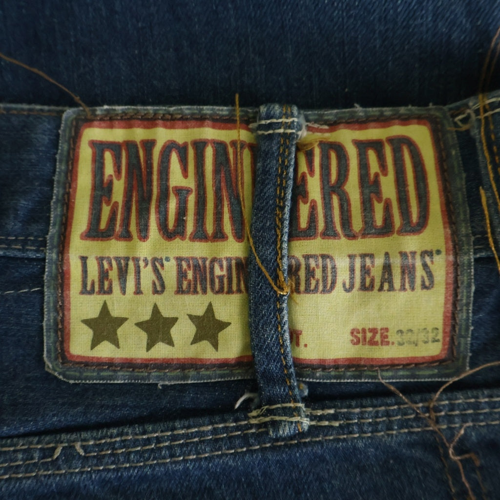 Levi's(リーバイス) 00S ENGINEERED JEANS エンジニアジーンズ 立体裁断 トルコ製 ボタンフライデニムパンツ インディゴ 17001-0010